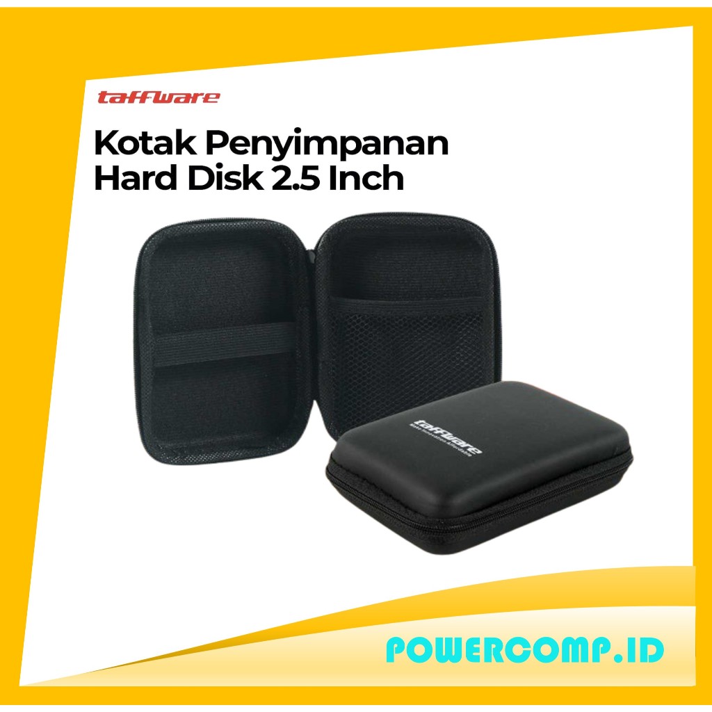Taffware 2.5 "Tas HDD Eksternal USB Hard Disk Tas Pembawa untuk 2.5 Inci SSD HHD - Pouch Case HDD Ex