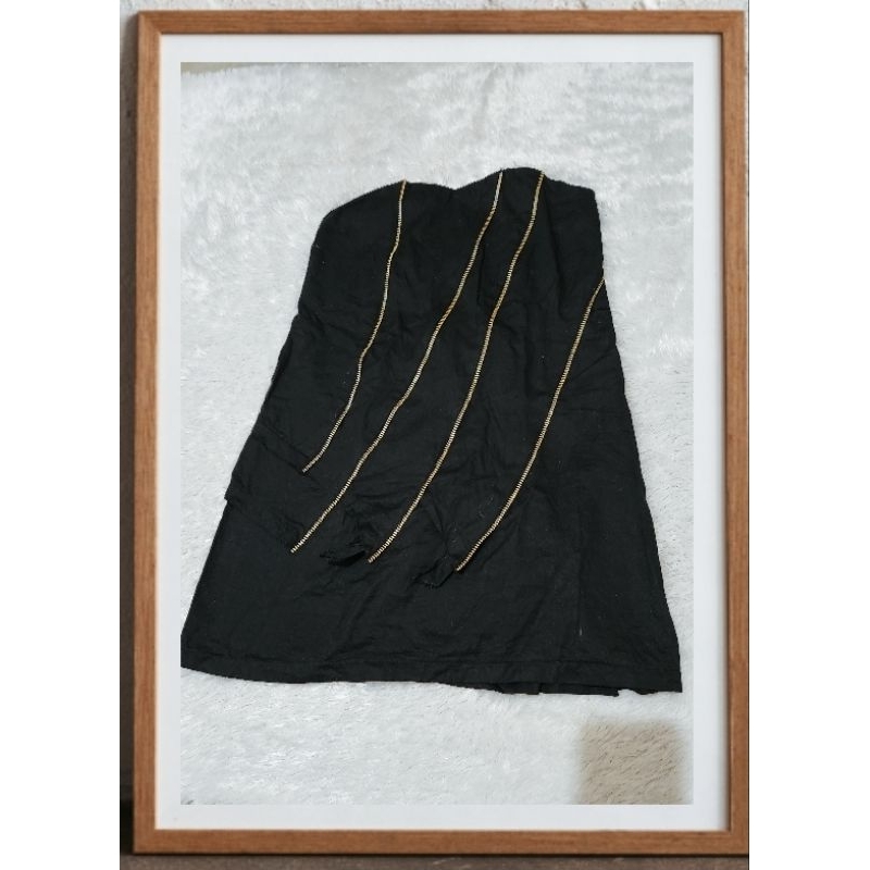 mini dress hitam kekinian korean style cuci gudang gaun gitam pendek