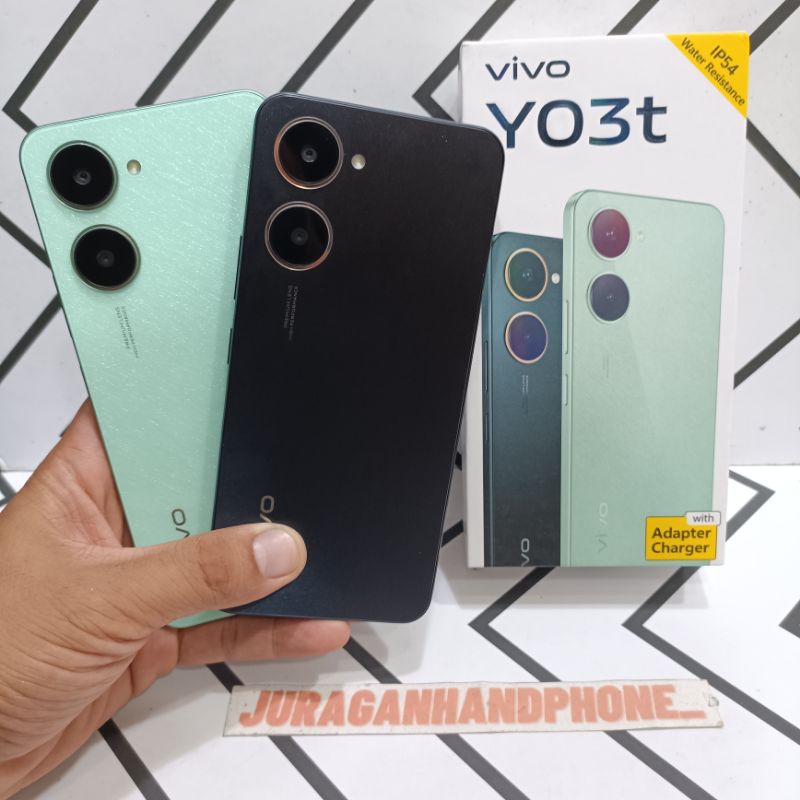 VIVO Y03T 4/64GB 4/32GB HP BEKAS SECOND FULLSET