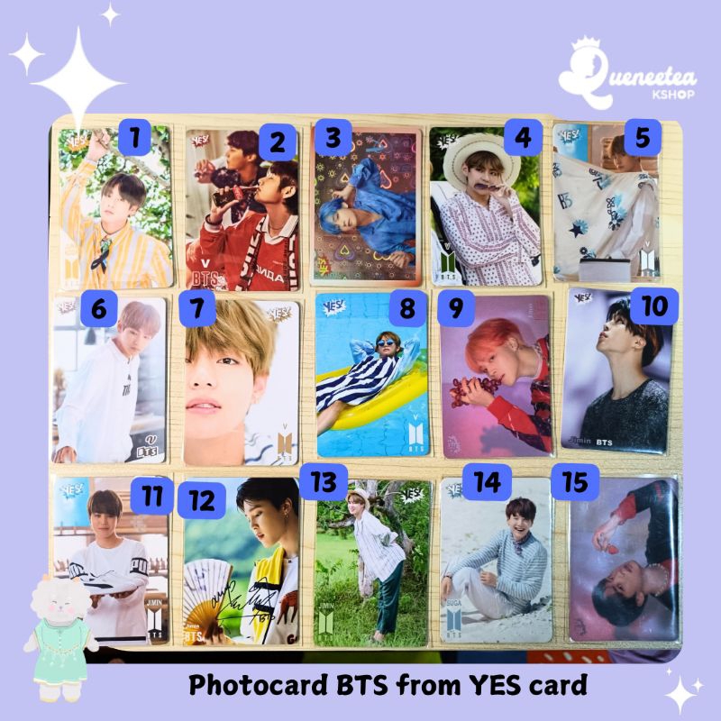 PHOTOCARD BTS FROM YES CARD