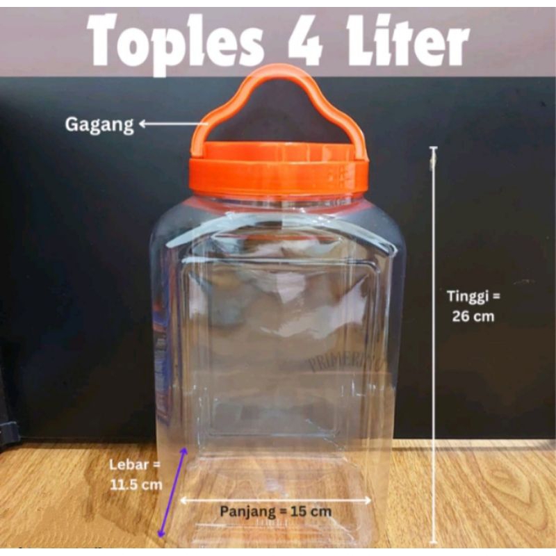 TOPLES PLASTIK 4 LITER / TOPLES PETAK 4 LITER / TOPLES CUPANG 4 LITER / TOPLES PLASTIK