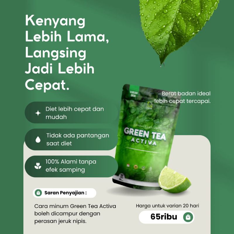 

Green Tea Activa Urai 3 Minggu