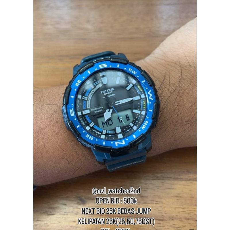 CASIO PROTREK SERI ANGLER PRT-B70 QUAD SENSOR BLUETOOTH