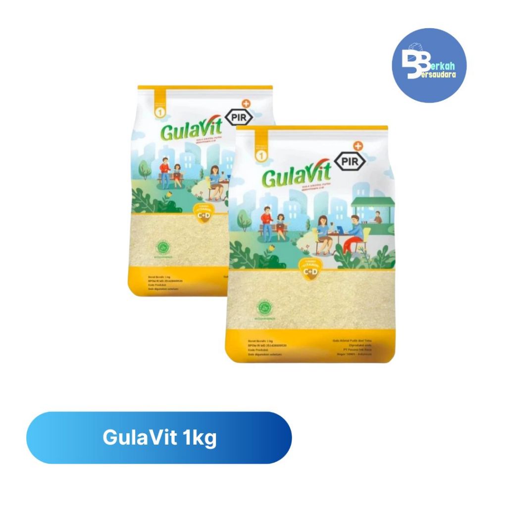 

Isi 2 Gula pasir gulavit kemasan 1kg