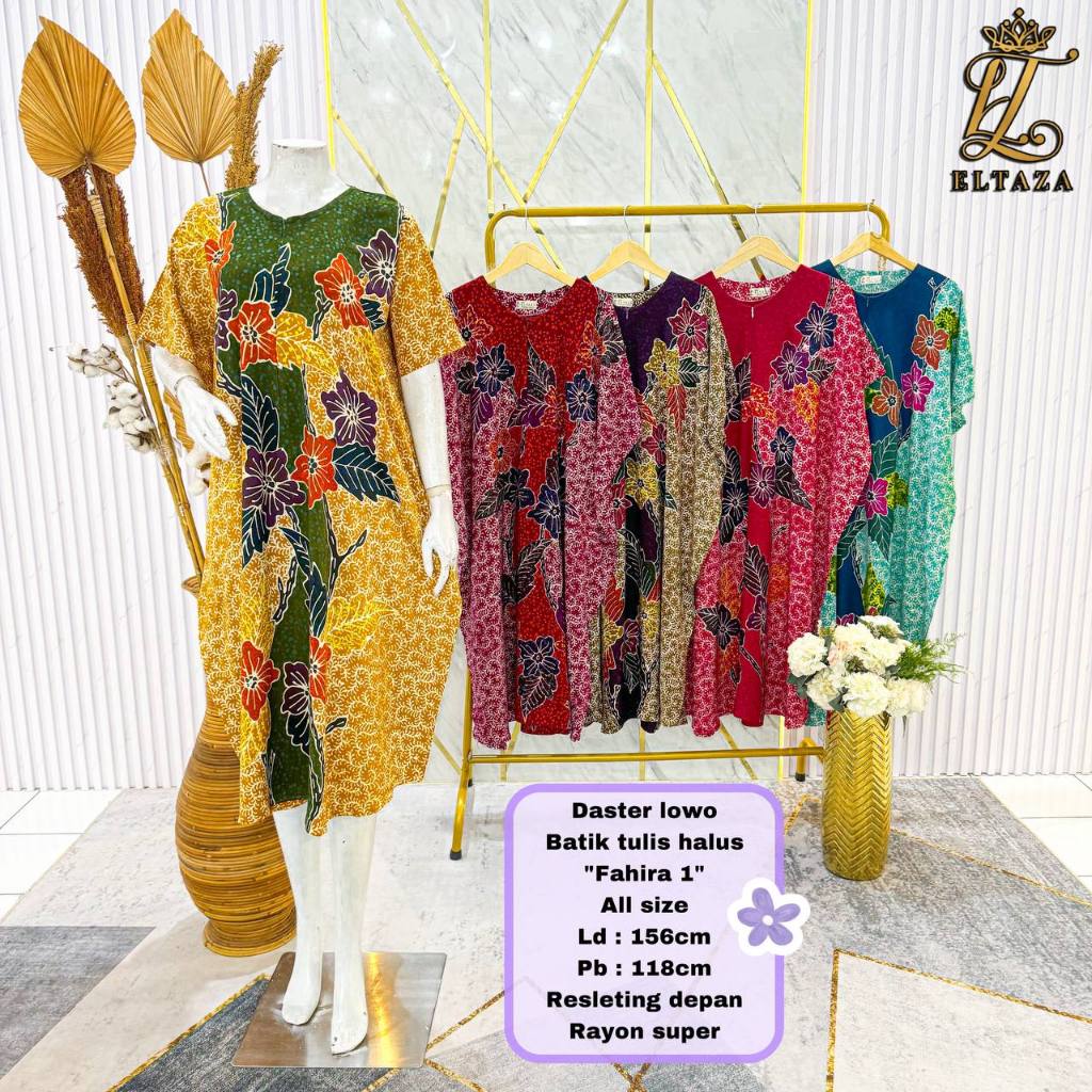 Eltaza Daster Lowo Batik Tulis Pekalongan Busui Frendly Rayon Super All Size