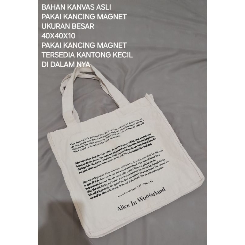 Alice In Wonderland Tas Kanvas Magnet