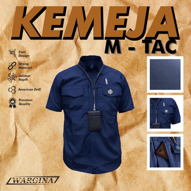 KEMEJA TACTICAL M TAC LENGAN PENDEK