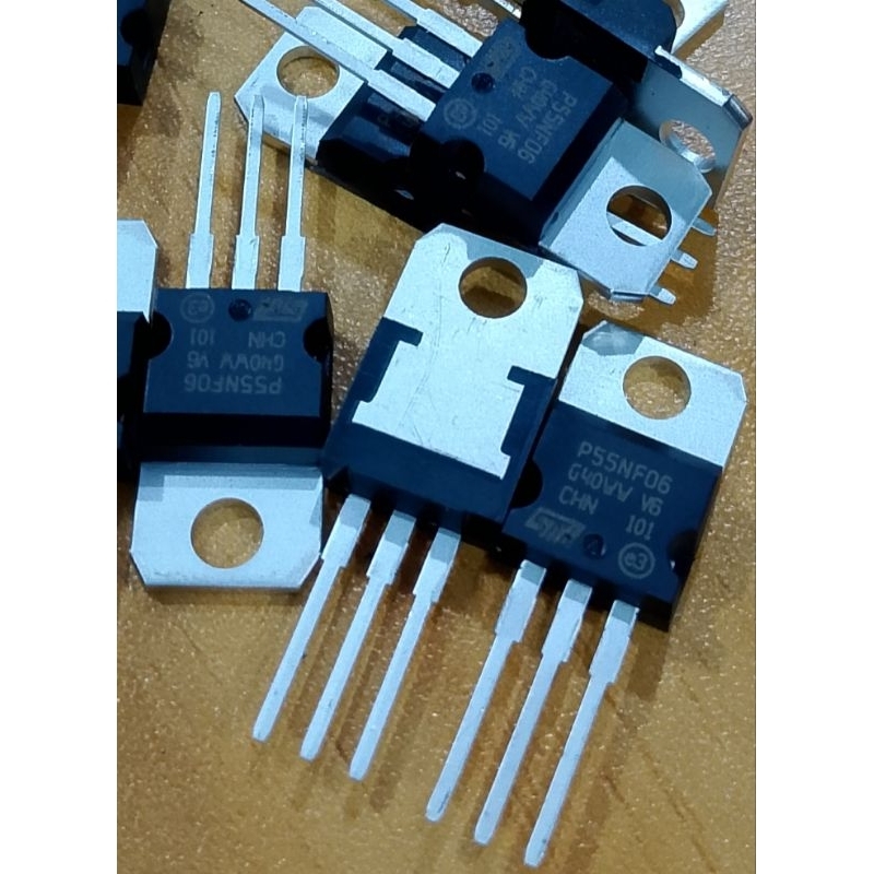 P55NF06 Mosfet 55N06 / FET P55NF06 Bagus Transistor P 55NF06