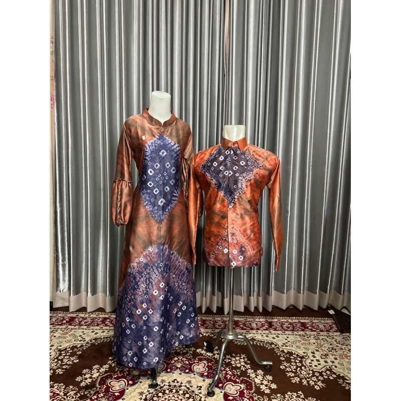 SERAGAM BAJU COUPLE JUMPUTAN HANDMADE KHAS PALEMBANG