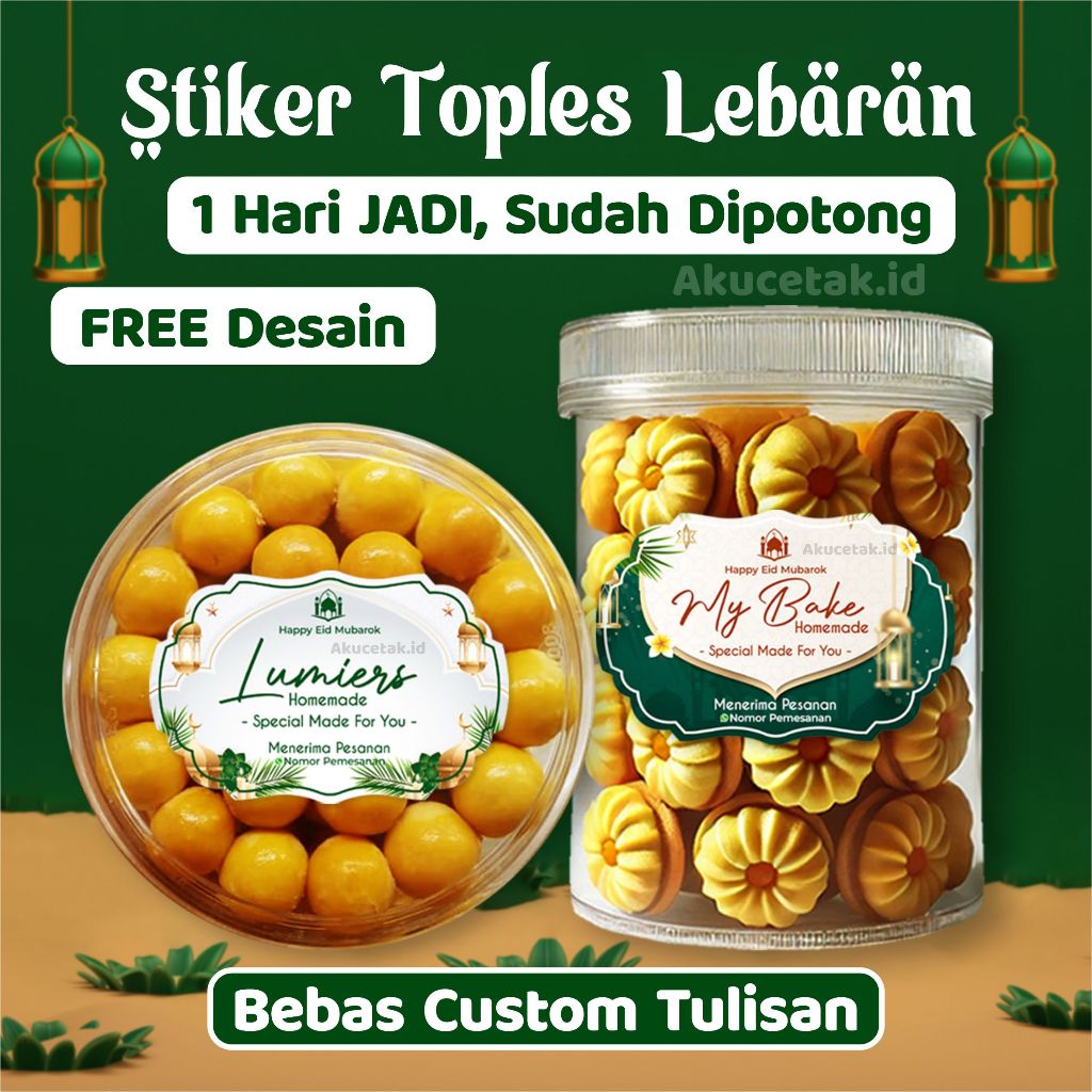 

Stiker Custom Toples Lebaran Idul Fitri
