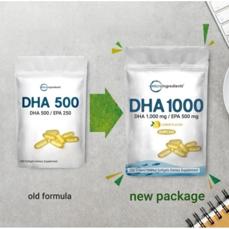 MICROINGREDIENTS DHA 1000 EPA 500 MCG 200 SOFTGEL