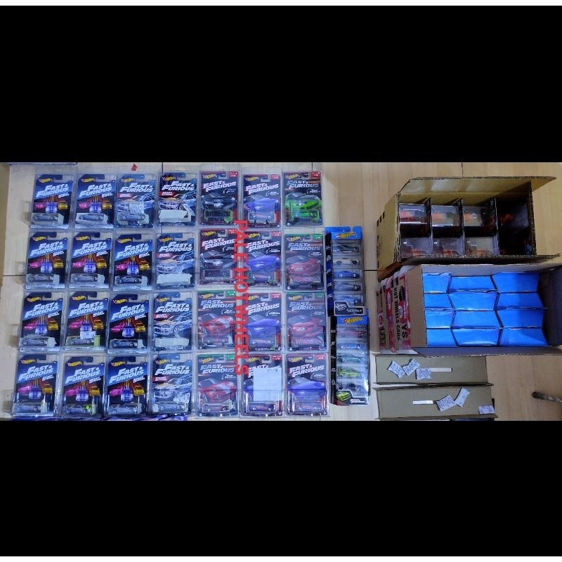HOT WHEELS FAST AND FURIOUS 50 PCS BORONGAN R34 SUPRA ECLIPSE EVO RX7