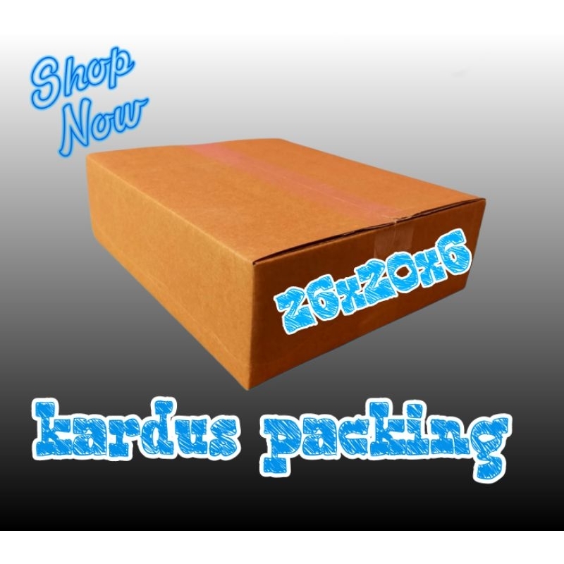

kardus packing 26x20x6 kardus polos kardus sedang