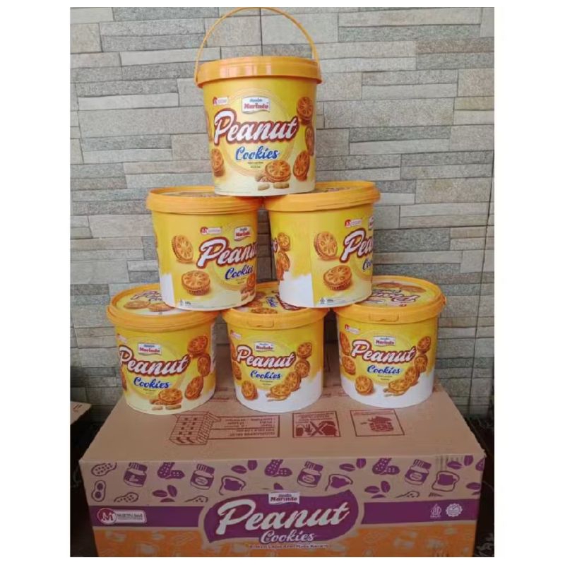 

Marindo Peanut cookies kemasan timba plastik