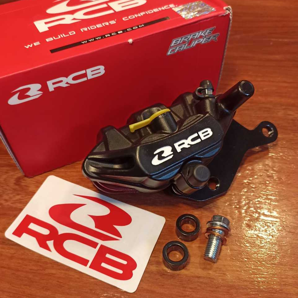 KALIPER CAKRAM DEPAN RCB E SERIES PNP RX KING BLACK - ORIGINAL RACING BOY