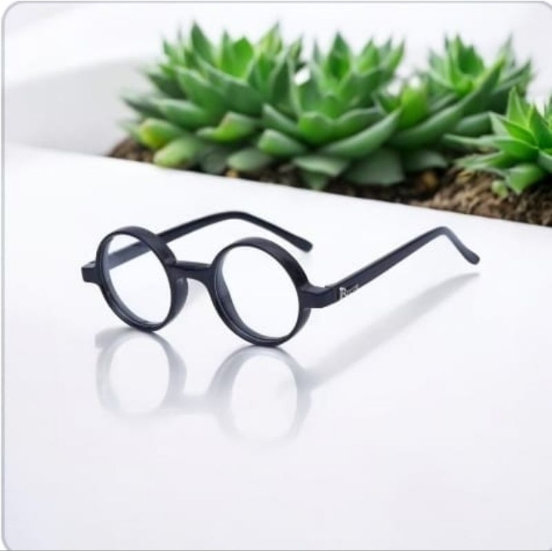 frame kacamata bulat plastik tebal Minus photocromic bisa reques lensa Minus plus Cylinder antiradia