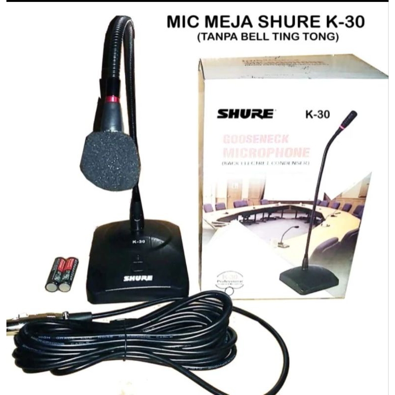 Mic Meja Podium SHURE K30 K 30 Kualitas Terbaik