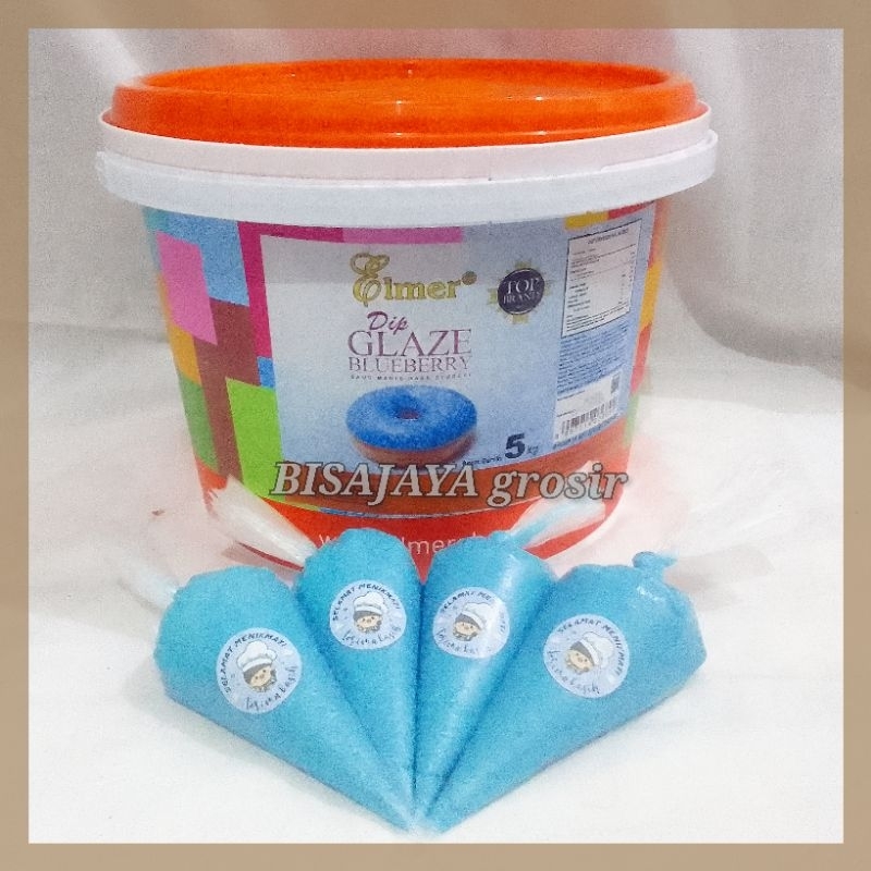 

ELMER GLAZE BLUEBERRY REPACK selai glaze TERMURAH