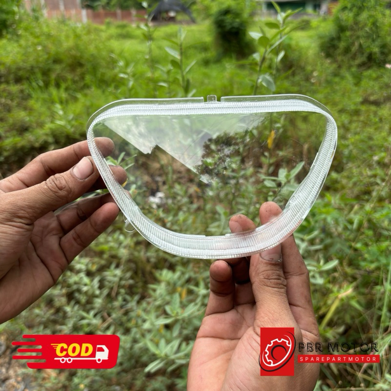 Mika Kaca Lampu Depan Shogun New 110