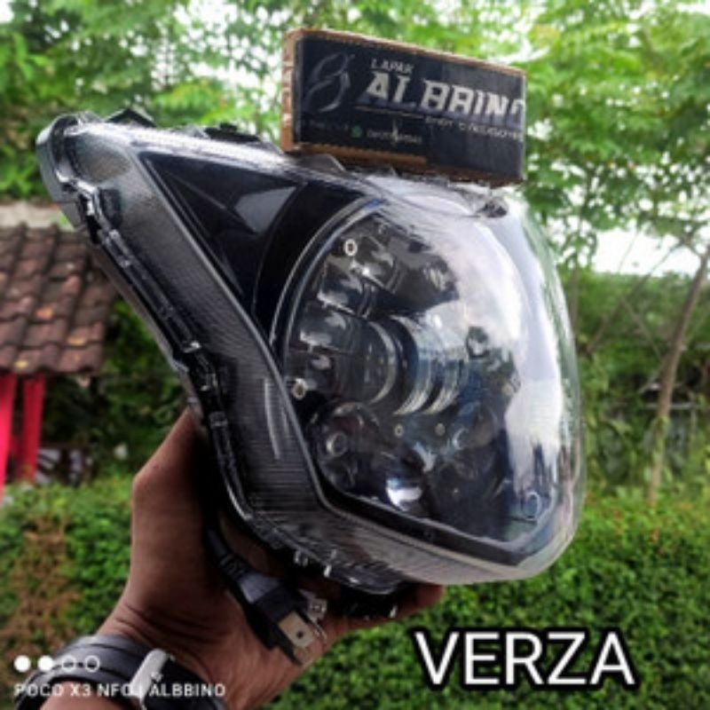 Day-meker VERZA set reflektor - Headlamp Verza lama lampu depan custome modifikasi