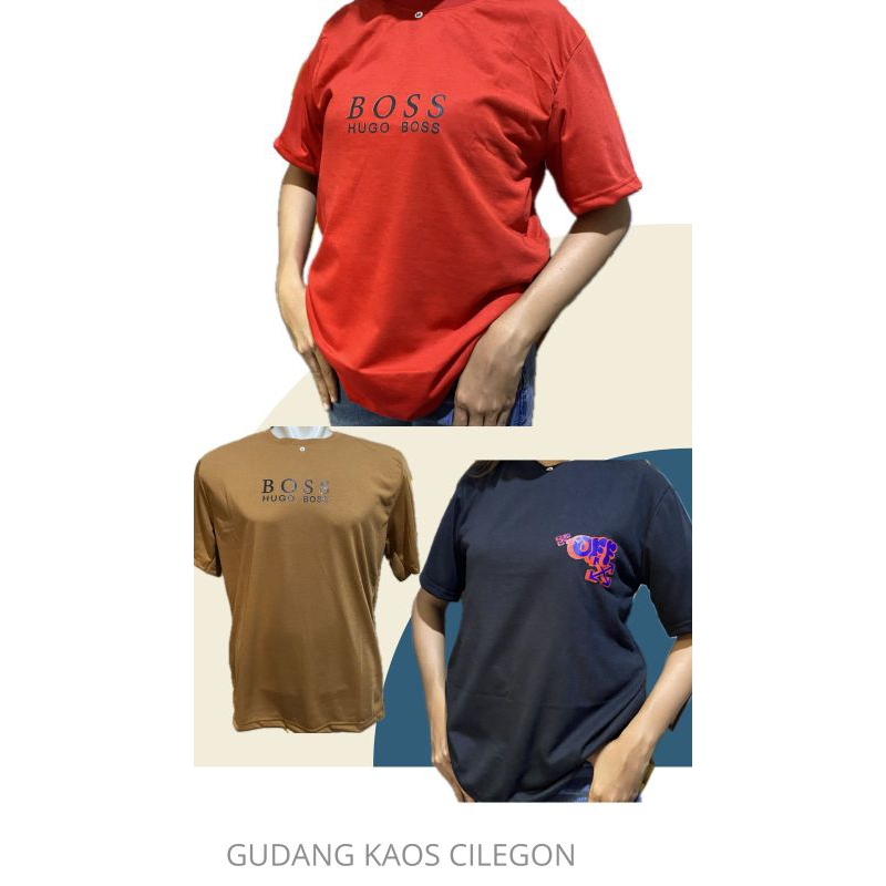 Kaos Distro pria/ wanita boss hugo & off