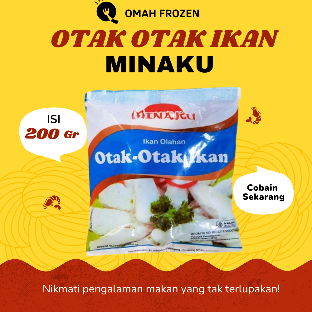 

Otak otak ikan Minaku 200 gr frozen food makanan beku olahan dapat dikirim dengan instan dan sameday