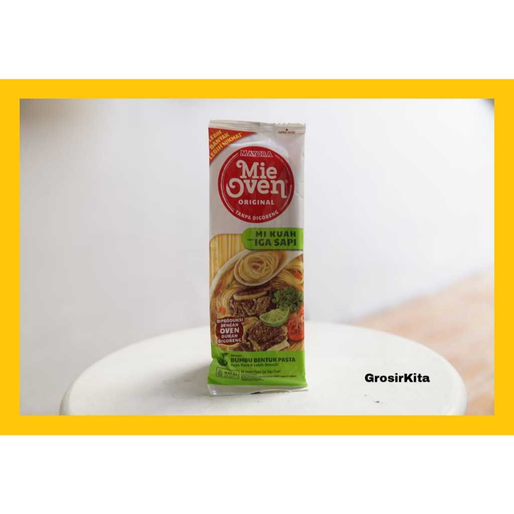 

Mi Instan Mayora Mie Oven Original Mi Kuah Iga Sapi