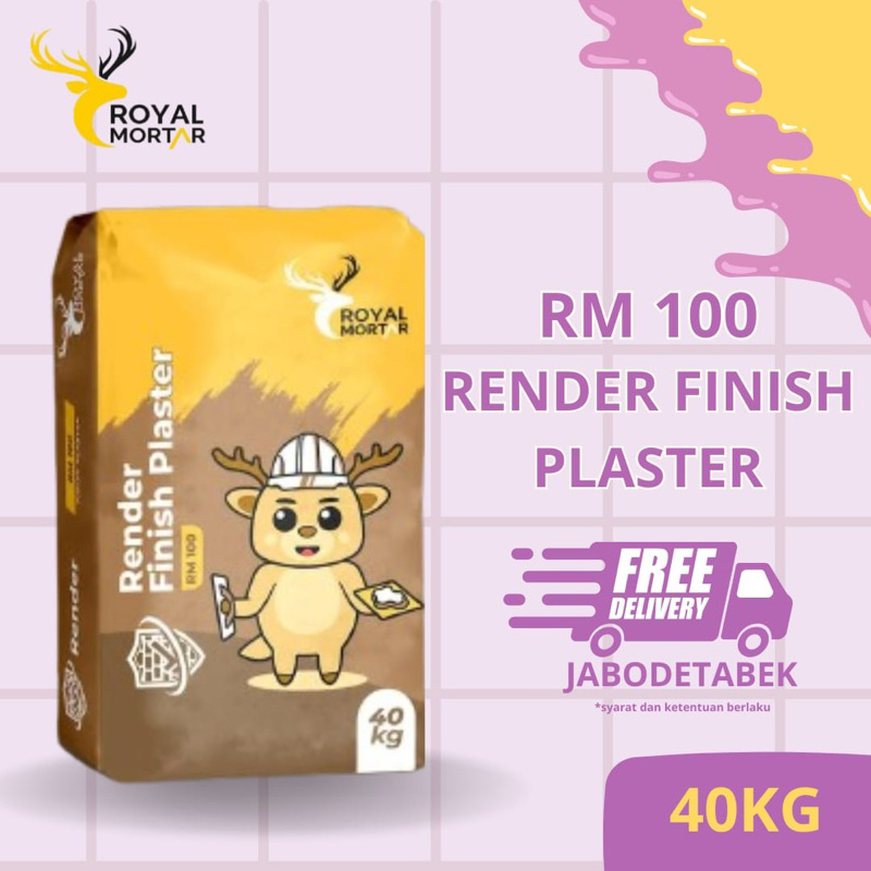 Semen Instan | Render | RM-100 Royal Mortar