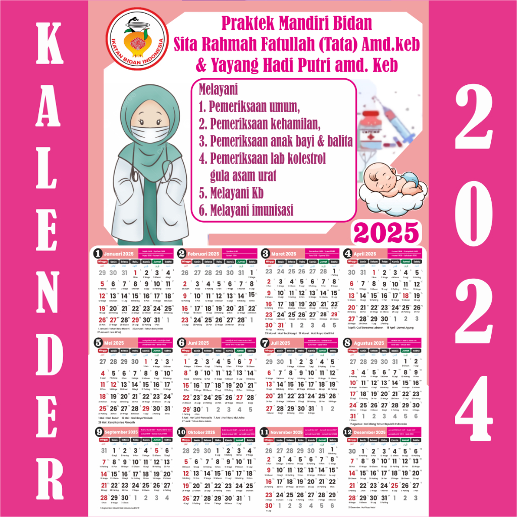 

Kalender Bidan 2025