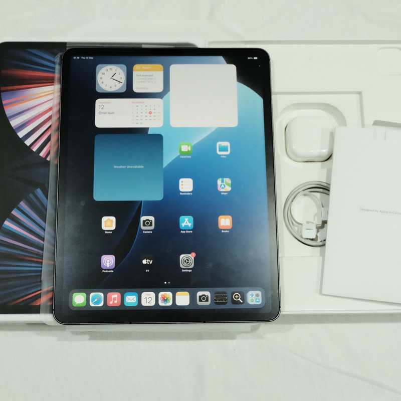 Ipad Pro 2021 M1 12.9inch 128GB Wifi + Cellular  FULLSET MURAH