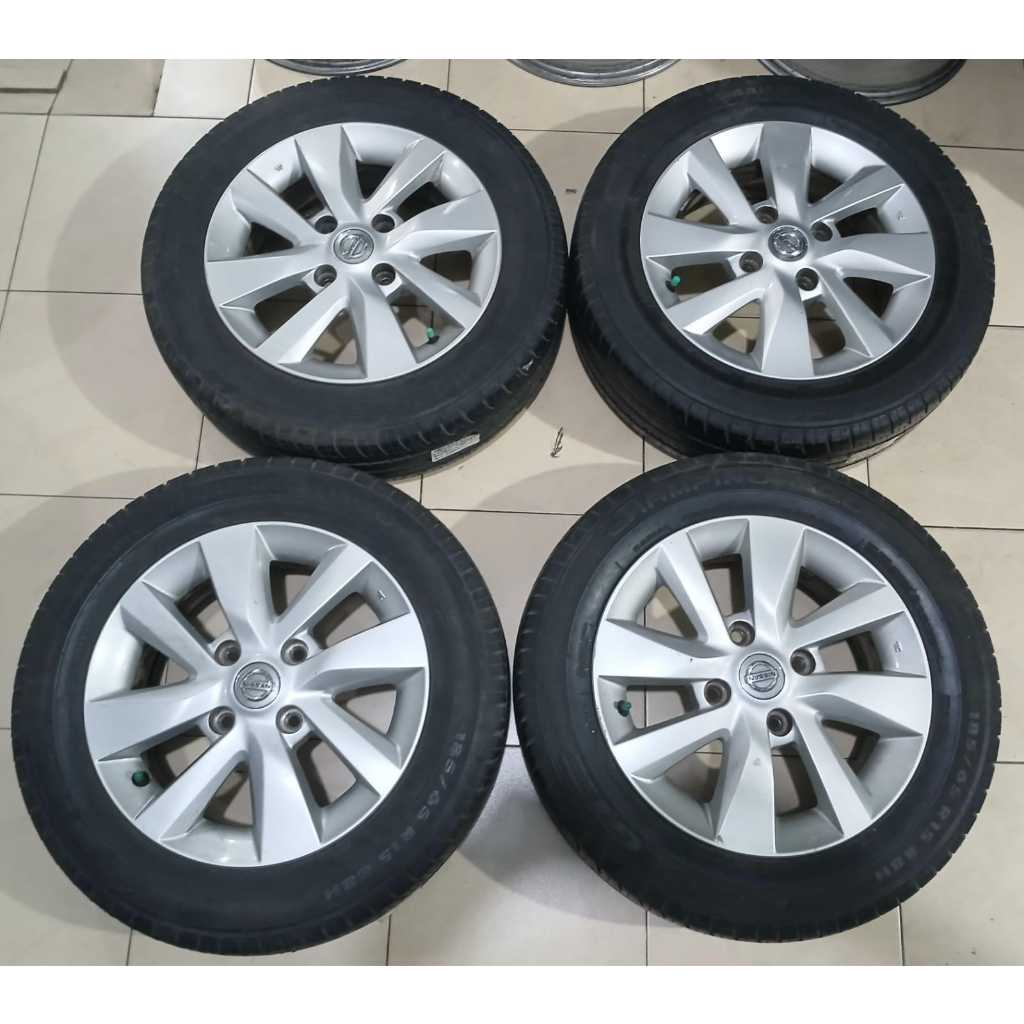 Velg Mobil Bekas Std Nissan Livina Ring 15 Lebar 5,5 Pcd 4x114 Plus Ban