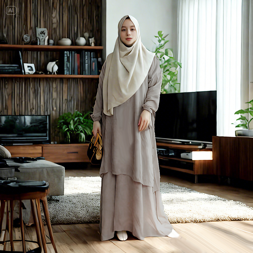 Risalah Gamis Malay Polos Malaysia viral Melayu Daily Busui