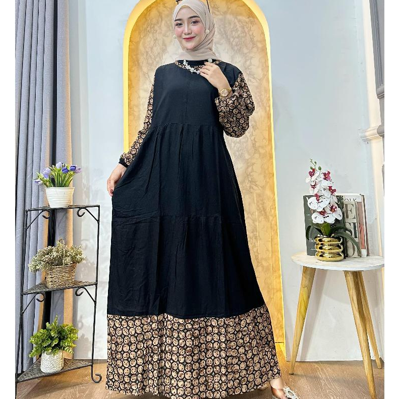 GAMIS WANITA LEBARAN RAYON|DRESS GAMIS REMAJA TERBARU IBU HAMIL