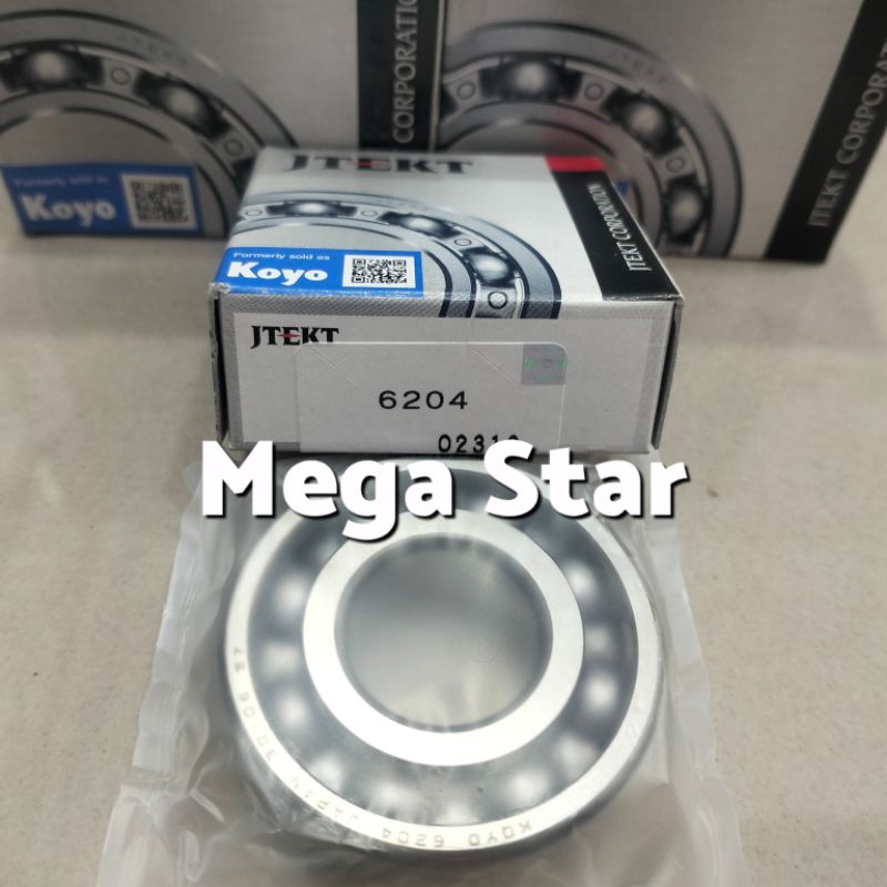 BEARING 6204 ( tanpa tutup ) KOYO asli Japan