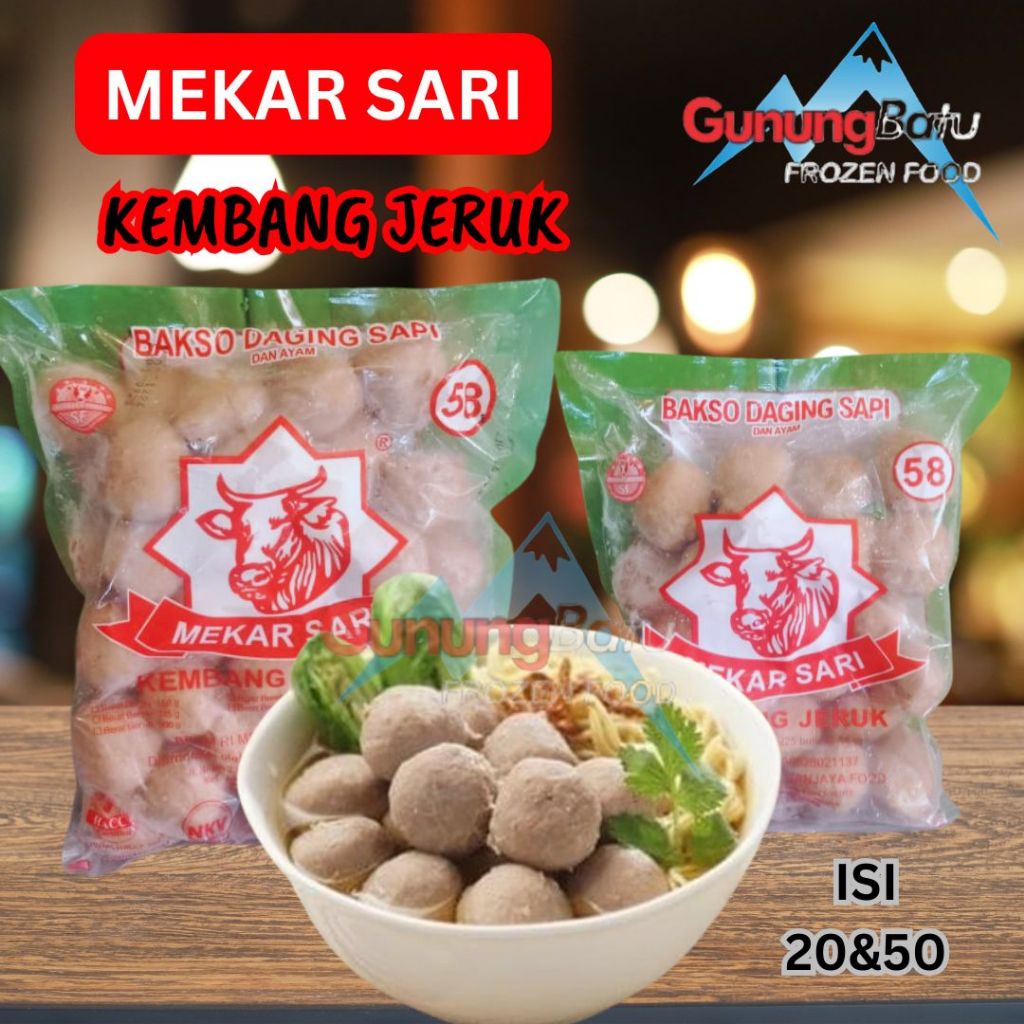 

MEKAR SARI BAKSO DAGING SAPI DAN AYAM ISI 20PCS & 50PCS