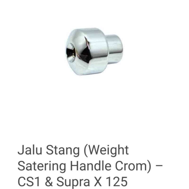 Weight Strg Handle Chrome  1 Set Kiri Kanan Jalu Stang Honda Supra X 125 2007-2014 CS1 2008-2013 531