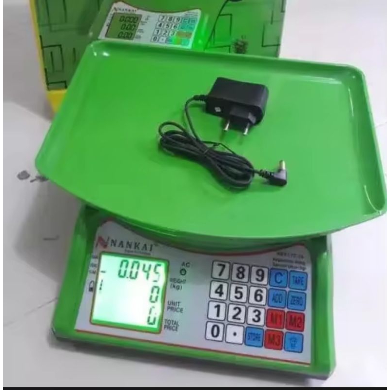 Charger Timbangan Digital Nankai 40kg 150kg Cas Timbangan Wesco 30kg Adaptor Timbangan Elektrik