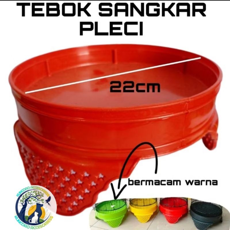 Tebok Sangkar Pleci 22cm Bermacam Warna Motif Bintang Kecil