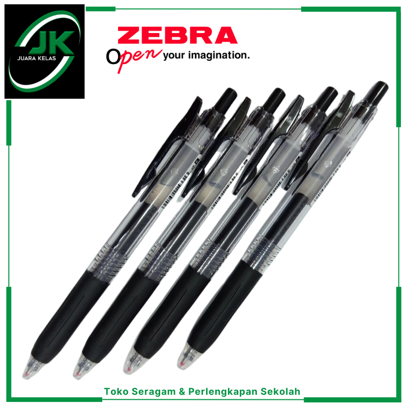 

[JK] 1pcs ZEBRA Sarasa Clip Pulpen Pena 1.0mm Retractable Ballpoint Pen Water Based Alat Tulis