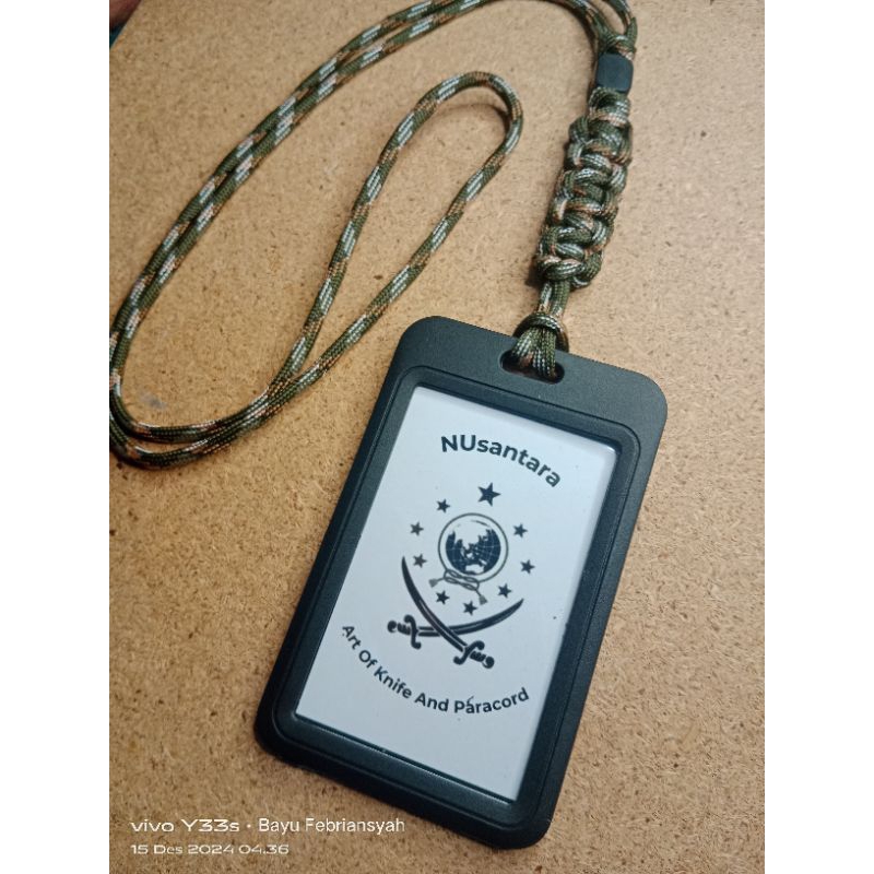 

Lanyard ID Card Tactical Paracord Close Knot