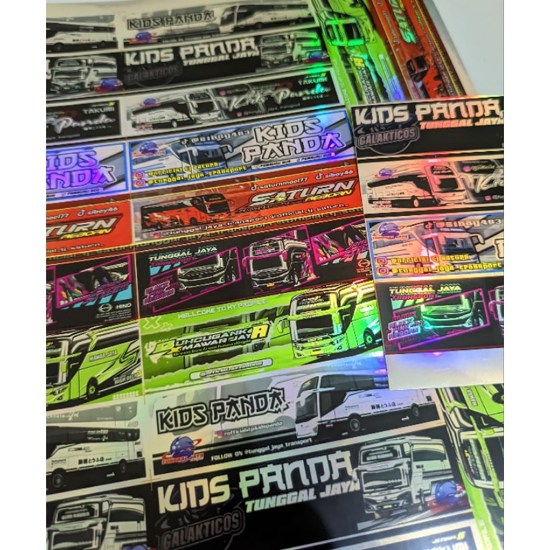 

Stiker Buss Original Hologram Murah Ukuran Besar 15 Stiker + Bonus