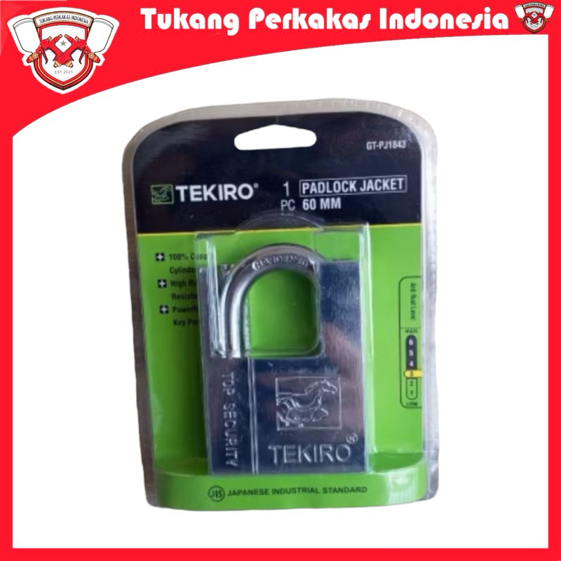 Tekiro gembok jaket 50 mm Gembok jacket putih tekiro