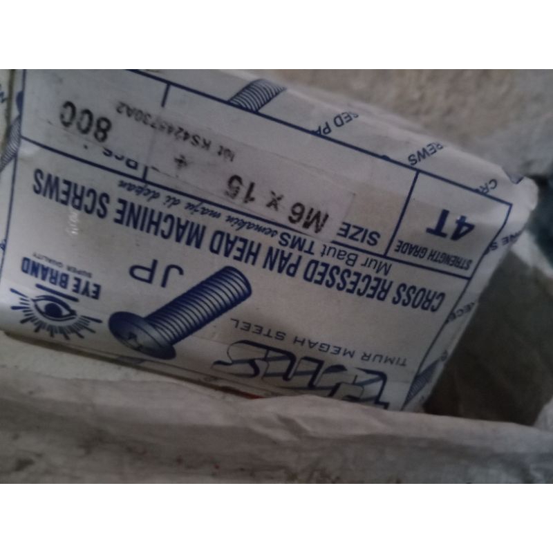 baut Jp m6x15 perkilo