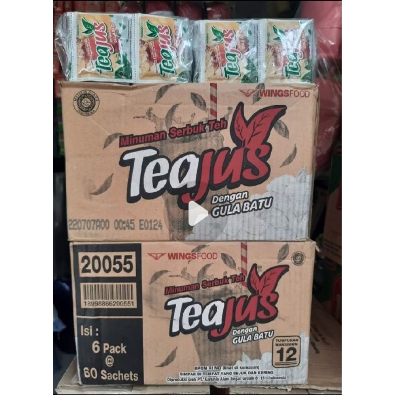 

Tea jus Gula Batu 1pack 60saset