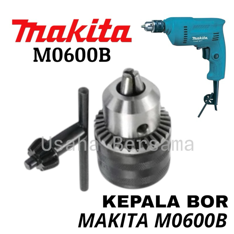 Sparepart MAKITA M0600B Kepala Bor 10mm Drat Drill Chuck 3/8 Inch UNF Murah Bagus Hower Mesin Bor Su