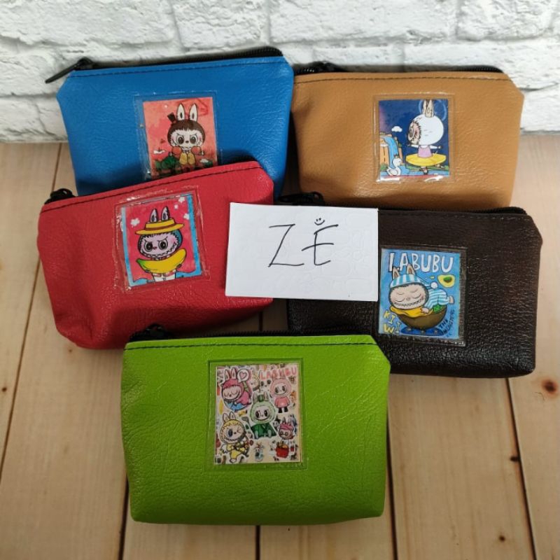Dompet Labubu/Pouch Kosmetik Mika/Sauvenir Ulang Tahun Anak