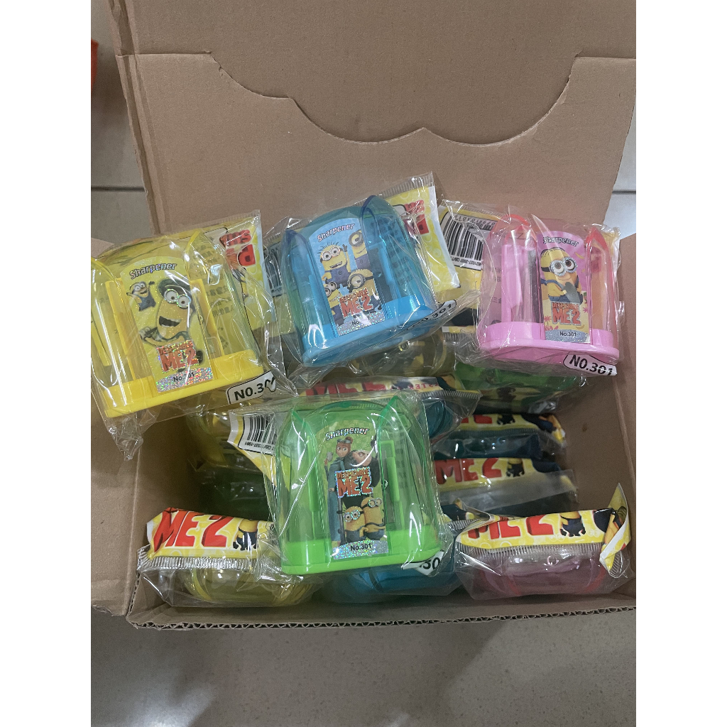 

Serutan Pensil Minion Motif Bening (Per Box Isi 30)