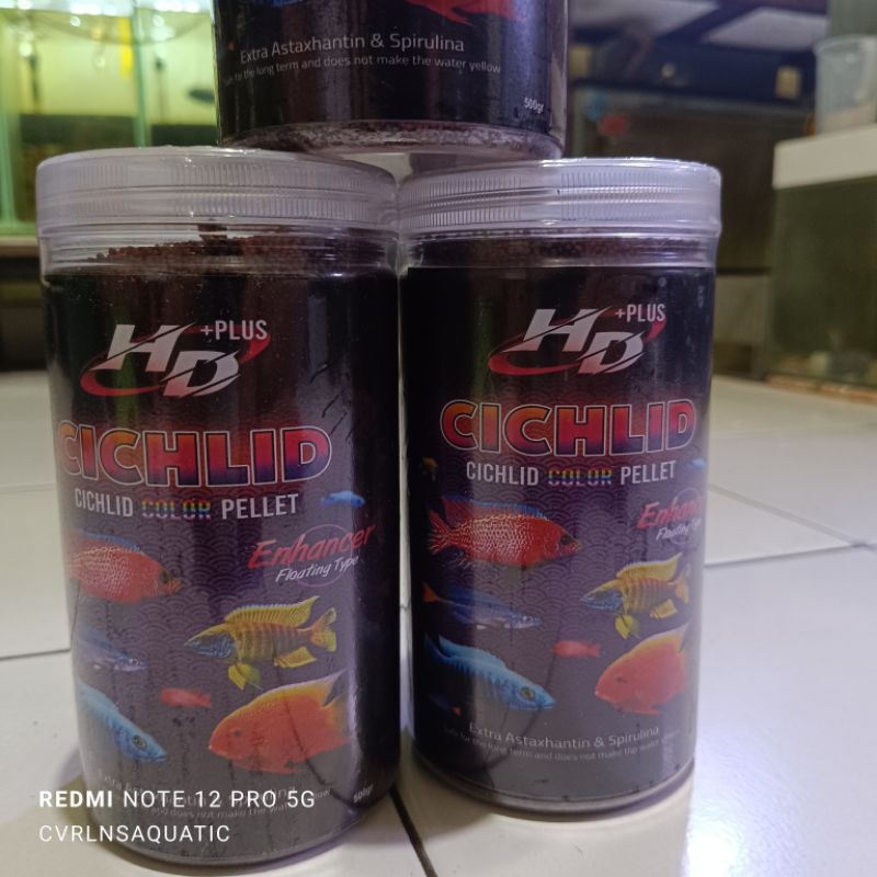 Pakan ikan hias pellet HD 500grm