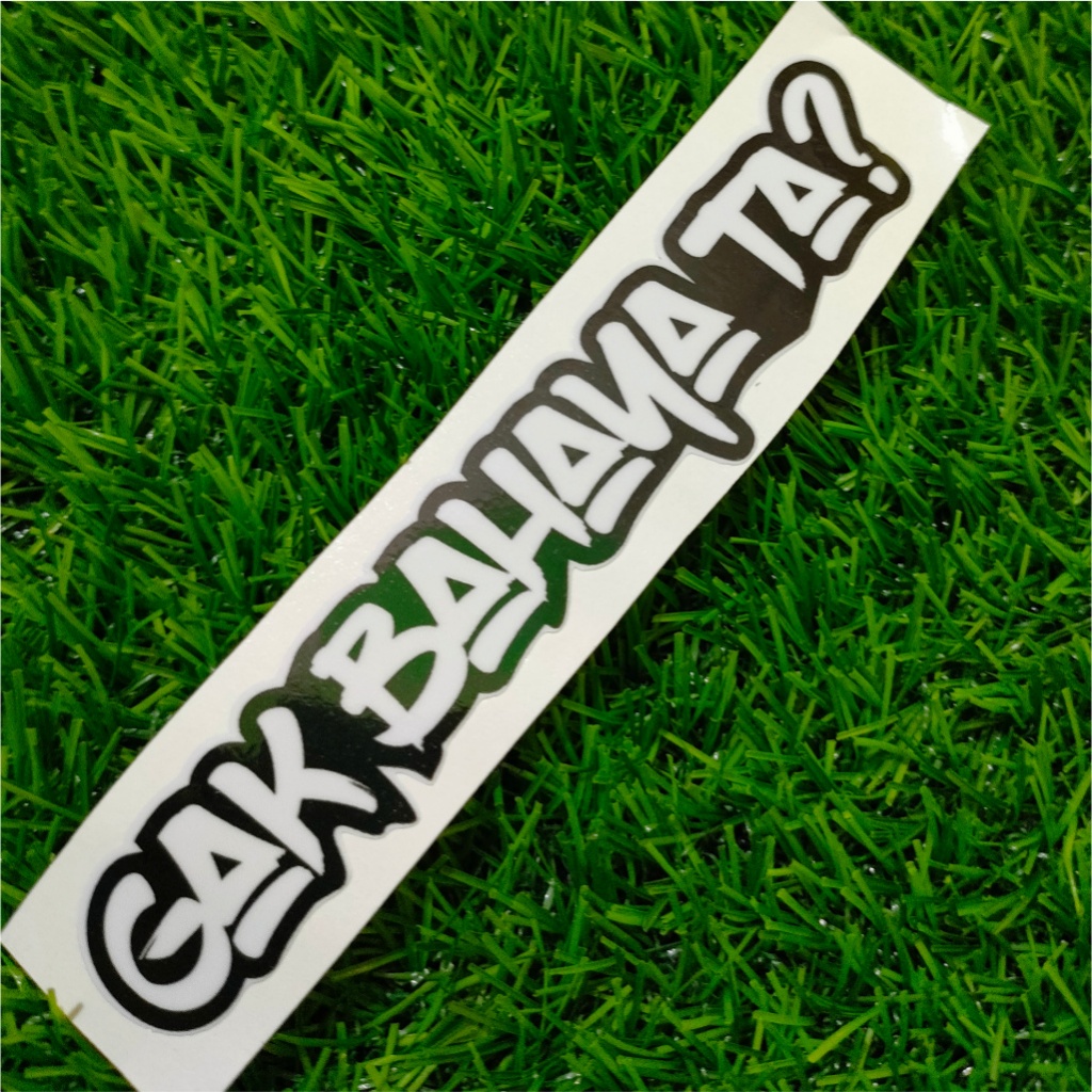 

Stiker viral | kata-kata | Gak bahaya ta | vinyl Glossy/Hologram stiker potongan presisi terbaru stiker kecil