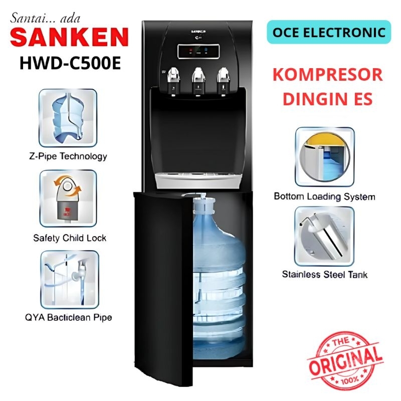 DISPENSER AIR SANKEN HWD-C500E GALON BAWAH (KOMPRESOR)